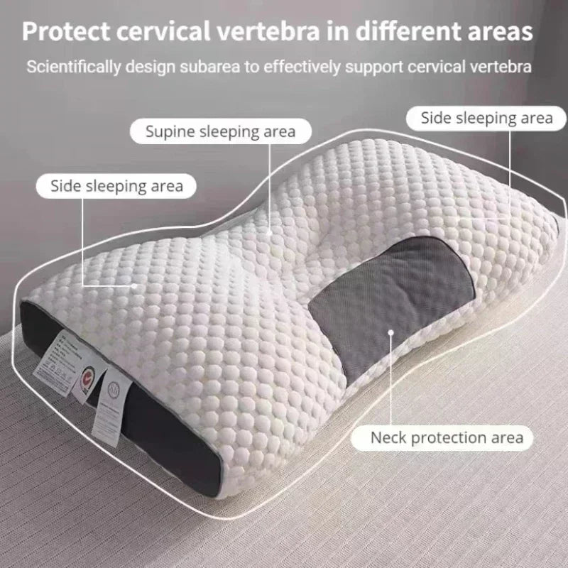 Travesseiro Ortopédico Favo de Mel – Suporte Cervical, Antibacteriano e Antialérgico