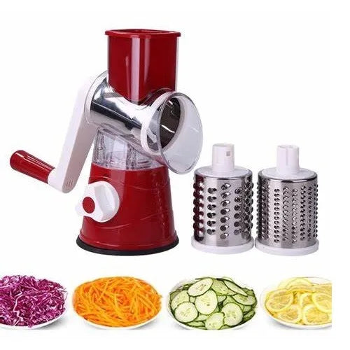Ralador de Queijo Fatiador Legumes Cortador Vegetais Manual 3 em 1 Multiuso Cozinha