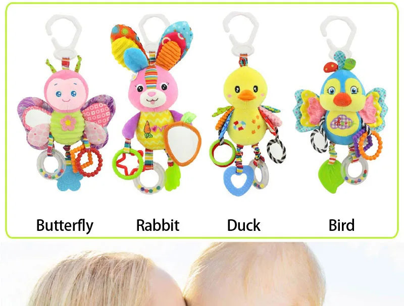Brinquedo de Pelúcia com Chocalho e Mordedor – Diversão e Desenvolvimento para Bebês!