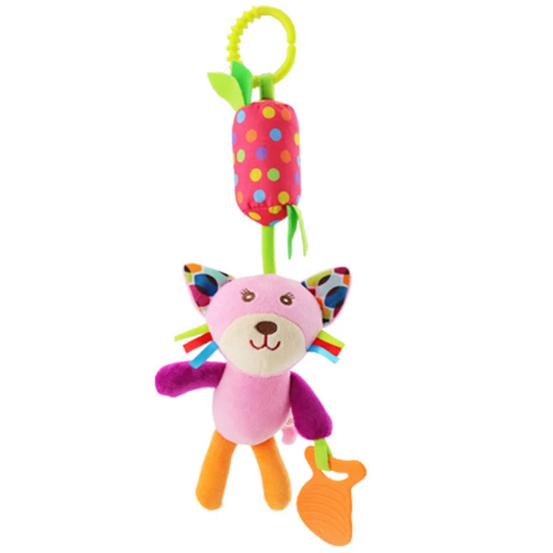 Brinquedo de Pelúcia com Chocalho e Mordedor – Diversão e Desenvolvimento para Bebês!