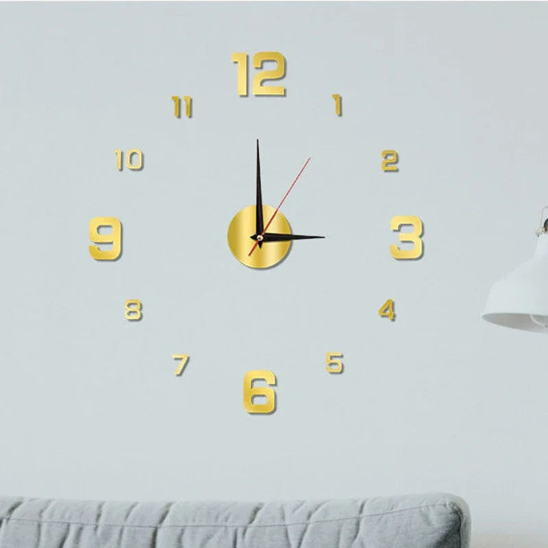 Relógio de Parede Digital DIY – Design Moderno, Silencioso e Fácil de Instalar