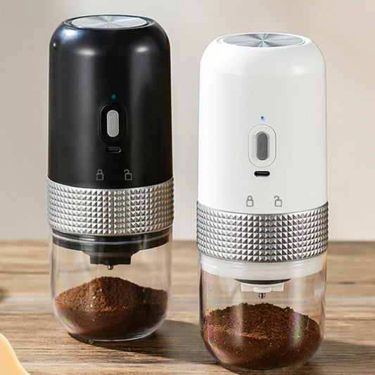 Electric Coffee Grinder With USB Ceramic Grinding Core Coffee Beans Mill with Adjustable Settings Cordless Portable for Travel