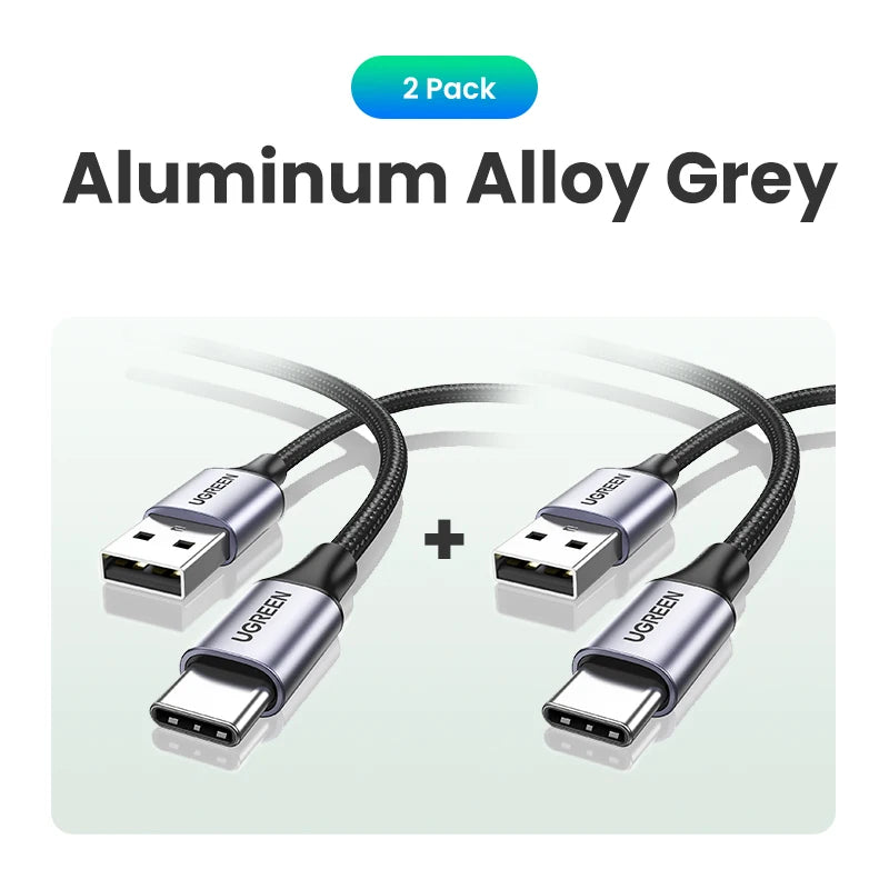 Cabo USB-C de Alta Velocidade UGREEN – Compatível com Xiaomi, Samsung e Apple
