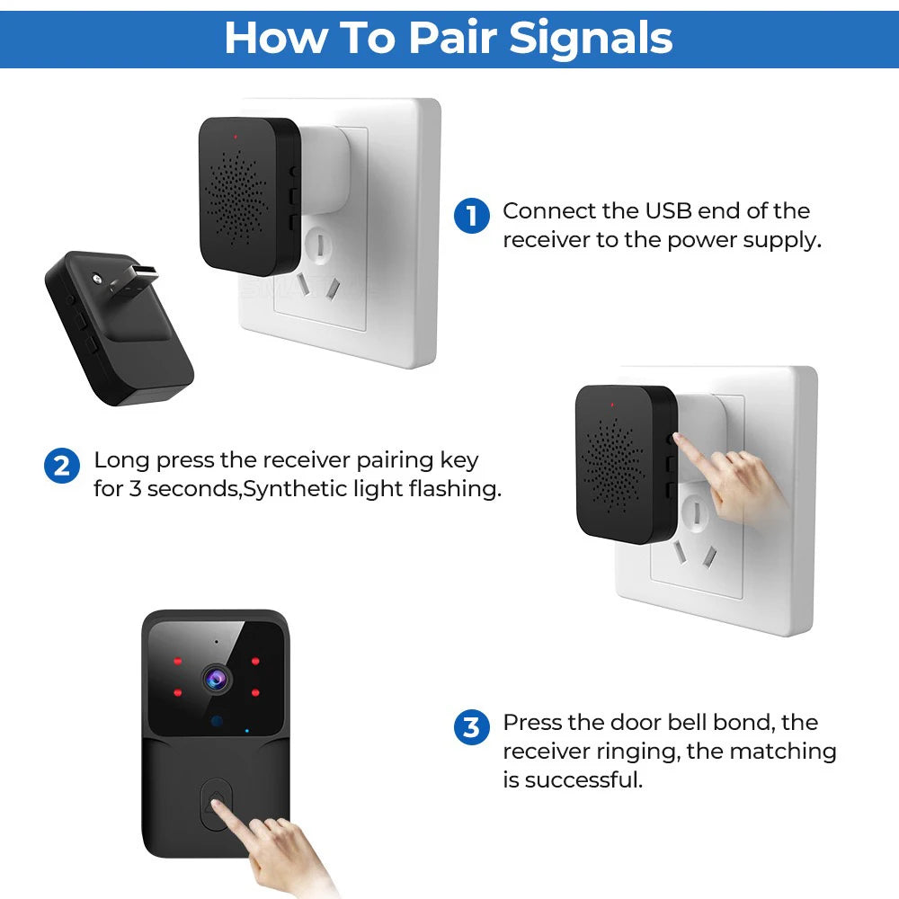Campainha Inteligente com Câmera Wi-Fi e Vídeo HD – Segurança e Praticidade para Sua Casa!