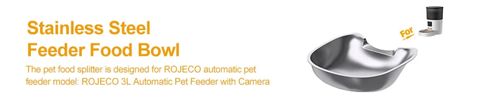 Comedouro Automático ROJECO com Câmera – Alimentação Inteligente para Gatos e Cães