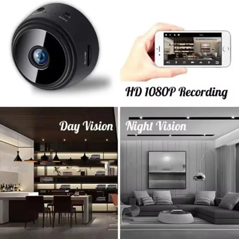 Câmera de Segurança A9 Full HD – Pequena, Potente e Ideal para Sua Casa