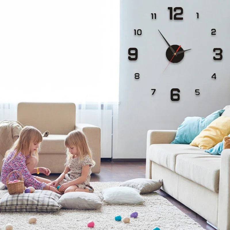 Relógio de Parede Digital DIY – Design Moderno, Silencioso e Fácil de Instalar